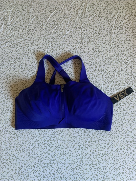 Victoria's Secret Other - Victoria's Secret Royal Purple Front-Zip Sports Bra